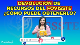 Devolución de recursos del FOVISSTE ¿Cómo puede obtenerlo [upl. by Henriette915]