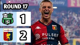 Sassuolo vs Genoa 12 Serie A Italia 2023 Breaking News [upl. by Olney]