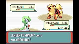 Pokemon Emerald Kaizo Derust Run Flannery [upl. by Aidnis341]