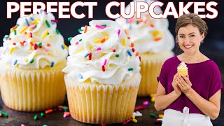 How to Get PERFECT VANILLA CUPCAKES Every Time [upl. by Lavelle149]