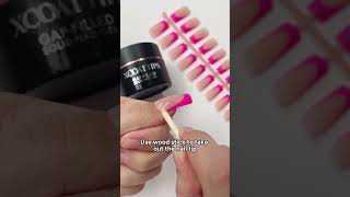 How to remove the nails applied with Gap  Filled Solid Nail Gel Glue 🤨💅🏻 nails btartbox [upl. by Felix]