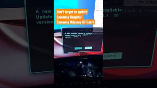 Samsung Odyssey G7 latest update 2023 for the G7 users Samsung [upl. by Inihor64]