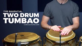 Conga Lessons  How to Play Congas  The Essential Two Drum Tumbao  CongaChopscom [upl. by Oramlub]