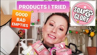 SOAP amp GLORY PRODUCTS REVIEW GOOD BAD REPURCHASE AND EMPTIES [upl. by Anir571]