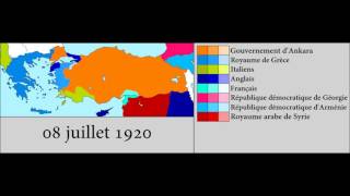 Turkish War of Independance 19191922 Every Day [upl. by Nnaassilem]