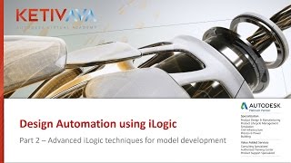 iLogic Design Automation Part 2  Autodesk Virtual Academy [upl. by Nitin]