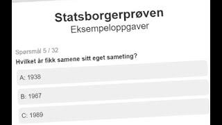 STATSBORGERPRØVEN [upl. by Ednalrym952]