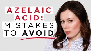 How To Use Azelaic Acid 4 Mistakes To Avoid For Best Results  Dr Sam Bunting [upl. by Bandler]