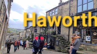 Walking around Haworth an old English Village where Bronte Sisters had lived [upl. by Attey]