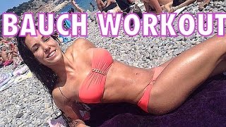 BAUCHTRAINING  Mein Workout für einen flachen Bauch [upl. by Hpesoj]