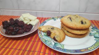 Easy Cranberry White Chocolate Cookies [upl. by Erdeid]