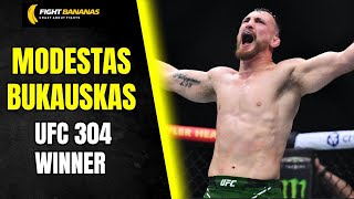 Modestas Bukauskas recaps his UFC 304 victory Alex Pereiras next move [upl. by Ecnarrat]