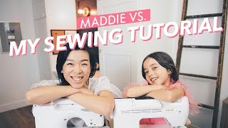 KIDS TRY MY SEWING TUTORIALS Easy DIY Ruffled Sleeves  WITHWENDY [upl. by Ahseret733]