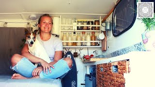 Young woman lives in a van with a dog to overcome her shyness [upl. by Noryak]