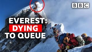 Whats it like to queue on Everest  BBC [upl. by Sibylle807]