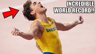 NEW WORLD RECORD  Mondo Duplantis Breaks The Pole Vault World Record  624 Meters [upl. by Almat]