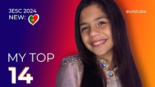 Junior Eurovision 2024 My Top 14 new 🇵🇹 [upl. by Anaiv]