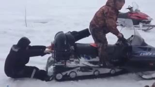 Snowmobile Fail Compilation 1  2017 [upl. by Bucella]