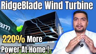 Why the Great RidgeBlade Home Wind Turbine is Superior to Solar Panels [upl. by Simona]