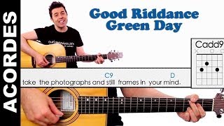 Good Riddance  Time Of Your Life  Guitar Chords Acordes guitarra Green Day [upl. by Sadirah]