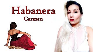 Habanera Carmen  Cover by Esthibaliz Rojas [upl. by Cirtap]