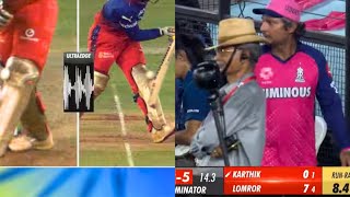 There was chaos in the eliminator match over Dinesh Karthik Kumar Sangakkara fought with the umpire [upl. by Kinna459]