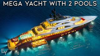 Touring the CRAZIEST MegaYacht in The WORLD With a 2 Story Pool [upl. by Gypsy]