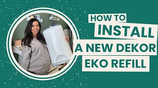 How to Install a Dékor Diaper Pail Refill [upl. by Keg]