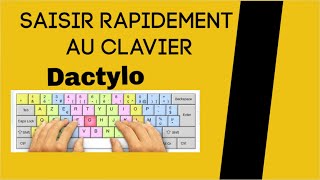 COMMENT TAPER RAPIDEMENT AU CLAVIER DACTYLOGRAPHIE [upl. by Mitzi]