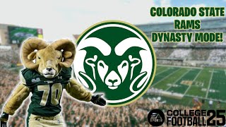 DYNASTY MODE  COLORADO STATE RAMS  EA Sports College Football 25 [upl. by Nava]