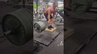 585x1 paused deficit deadlift powerlifting deadlift [upl. by Llehcar241]