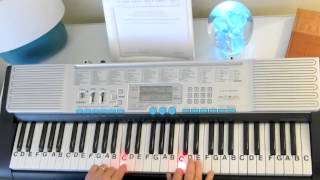 How to Play  Westminster Chimes  key of C  LetterNotePlayer © [upl. by Bekha]