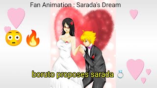 BoruSara  Saradas Dream  Fan Animation   marriage  SS Senpai [upl. by Gerhard]