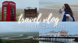 BRIGHTON VLOG  ingiltereyi geziyoruz seven sisters cliffs ve dahası 🚌🌊 [upl. by Annet]