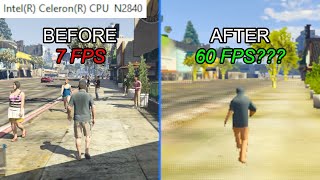 What does it take to run GTA 5 smoothly on a sht PC  Celeron N2840 Intel HD Graphics 4 GB RAM [upl. by Gussman690]