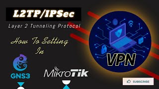 Detail setting L2TPIPSec VPN di Mikrotik menggunakan GNS3 [upl. by Yemorej]