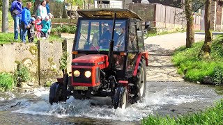 Tractors in the ford  Hamerská motoriáda 2024 [upl. by Ralyt]