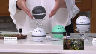 AromaSphere Fan Diffuser with 2 5mL Blended Oils by Serene Living on QVC [upl. by Reinhard801]