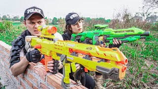 LTT Game Nerf War  Captain Warriors SEAL X Nerf Guns Fight Rocket Crazy Bandits Police Property [upl. by Kingston]