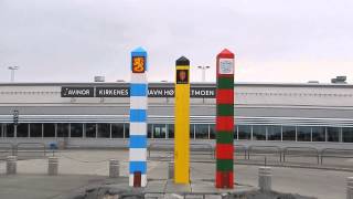 Boundary pillars  Kirkenes airport [upl. by Aleacem]