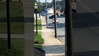 Train smashes into truck on North Carolina railway crossing [upl. by Tav]