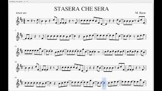 Matia Bazar  STASERA CHE SERA  tenor sax backing track [upl. by Milewski]