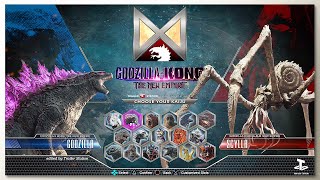 Godzilla vs scylla with Healthbars  GxK 2 TNE Trailer  Concept Game UI 7 [upl. by Ylrad]