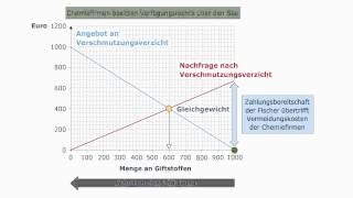 Volkswirtschaftslehre  Internalisierung externer Effekte durch Verhandlungen Schädigungsrecht [upl. by Seema]