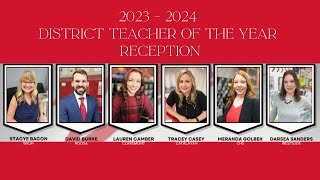 Claremore Public Schools 20232024 District Teacher of the Year Reception [upl. by Elvyn]