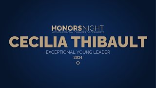 Honors Night 2024  Cecilia Thibault  Exceptional Young Leader [upl. by Llatsyrk96]