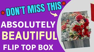 SIMPLIFIED BOX MAKING TUTORIAL fliptop box QUICK AND EASY [upl. by Aeriel]