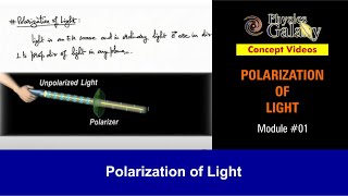 Class 12 Physics  Polarization of Light  1 Polarization of Light  For JEE amp NEET [upl. by Wilber547]