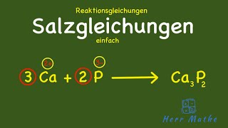 Reaktionsgleichungen  Salzgleichungen aufstellen [upl. by Alad]