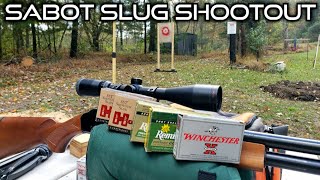 12 Gauge Sabot Slug Shootout Accuracy Test Hornady Remington Winchester [upl. by Oinesra520]